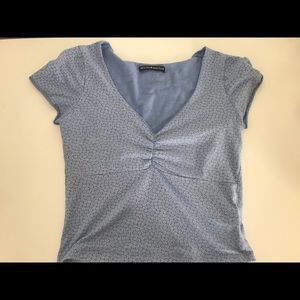 Brandy Melville Blue Floral Top